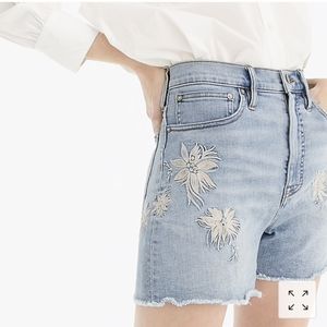 Point Sur Embroidered High-Rise Short, Size 28